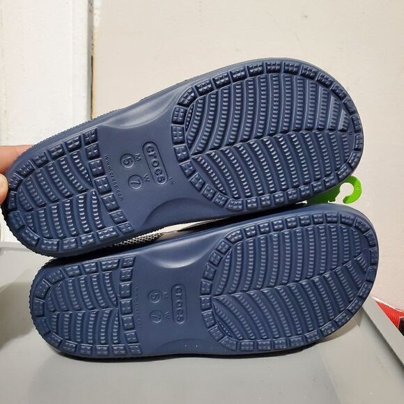 Classic Crocs Unisex Slides Navy Waterproof Men 5 /Womens 7 206121-410 New - Picture 4 of 10